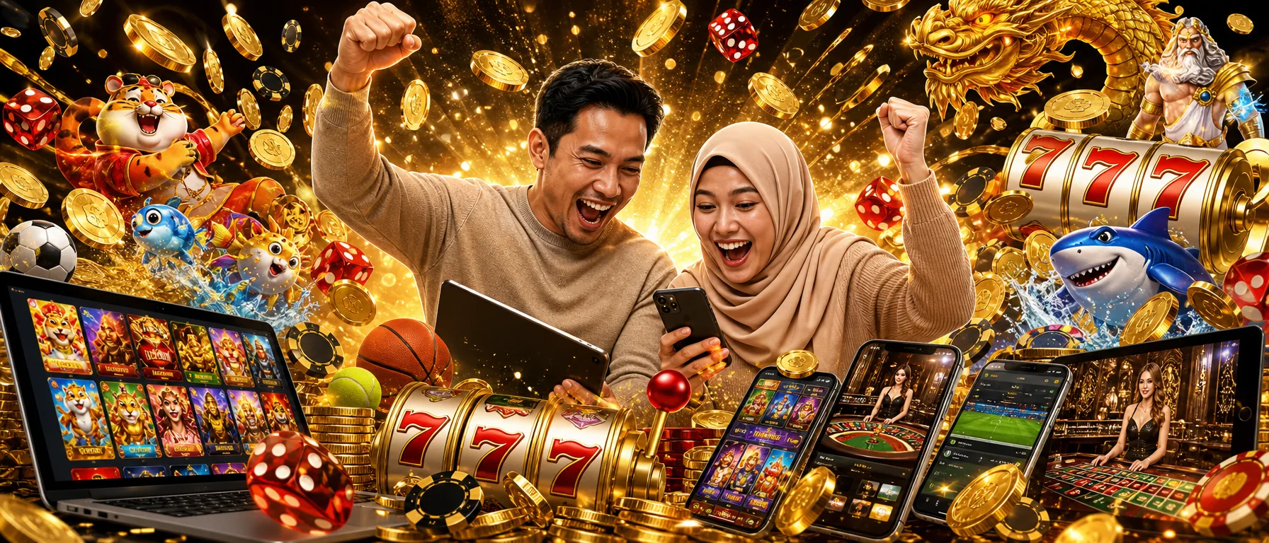 Access Mamak24 Malaysia on Desktop, Android or iOS. Whether you play from a browser at home or from the app… – jackpot coin burst illustration