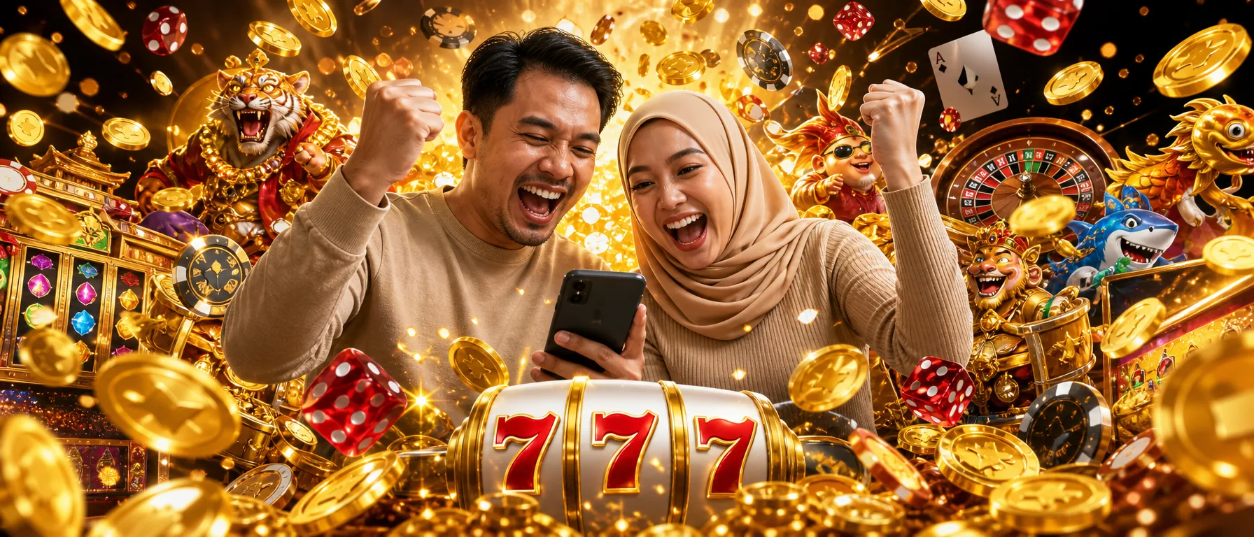 Getting started on Mamak24, explained clearly. Before you play, know exactly how registration, verification… – jackpot coin burst illustration